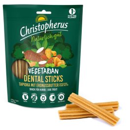  Christopherus vegetáriánus dental stick – tápióka mogyoróvajjal 250g