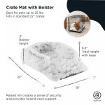 Nap Mat Small Crate Félperemes Szőrmés kutyaágy 56x46cm 