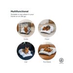 Nap Mat Small Crate Félperemes Szőrmés kutyaágy 56x46cm 