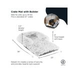 Nap Mat Large Crate Félperemes Szőrmés kutyaágy 91x58cm