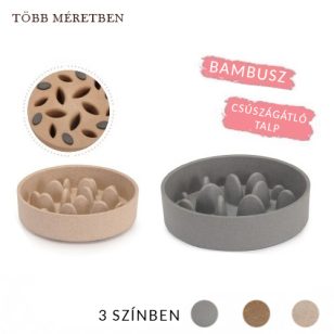   BAMBUSZ HABZSOLÁSGÁTLÓ TÁL - TÖBB MÉRETBEN ÉS SZÍNBEN